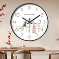 The Catlover Clock shown as a refined decorative accent for a modern living space.