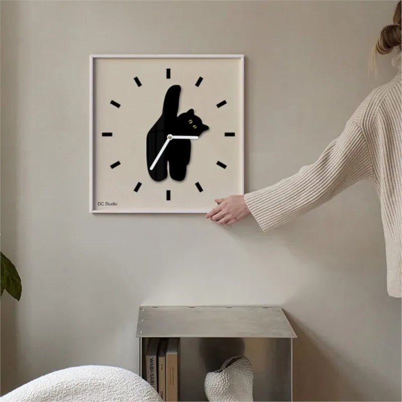 A detailed look at this Cat Clock, where everyday timekeeping meets distinctive home style.