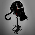 The Cat Kit Cat Clock shown as a refined decorative accent for a modern living space.