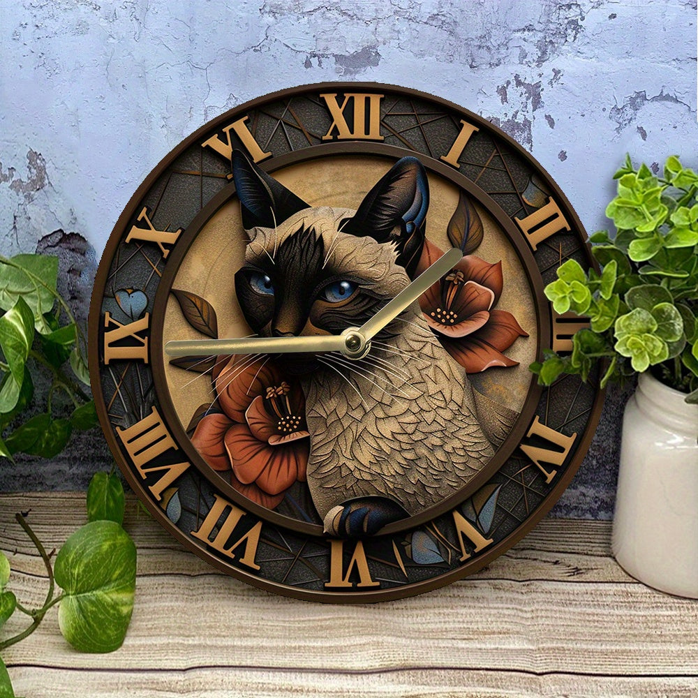 The Cat Kovou Clock, presented as a decorative timepiece for a thoughtfully designed home.