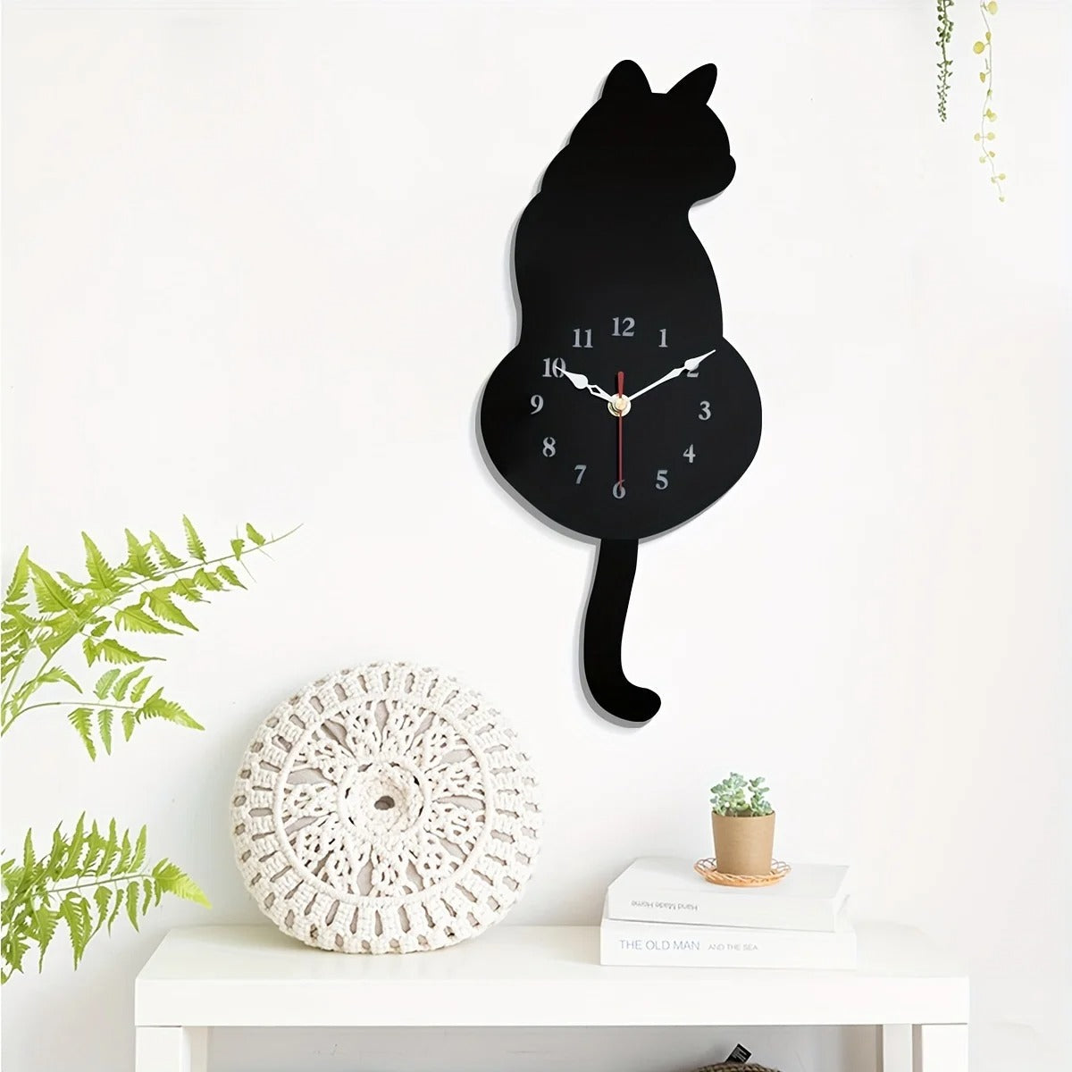 Cat Clock Wall