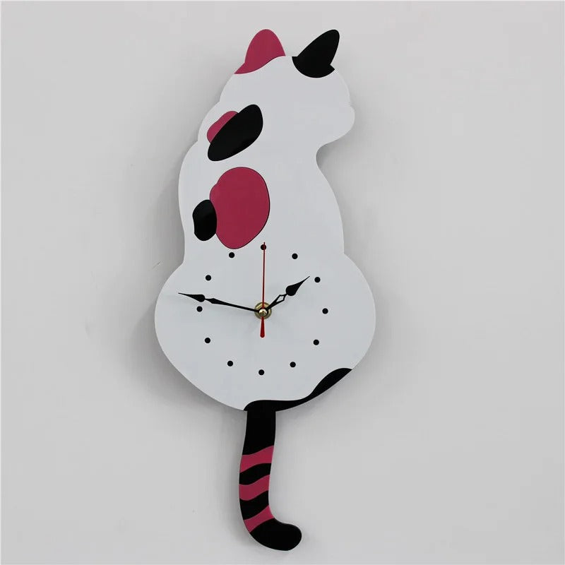Cat Clock Wall