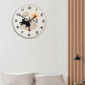 The Cat Scandinavian Clock, presented as a decorative timepiece for a thoughtfully designed home.