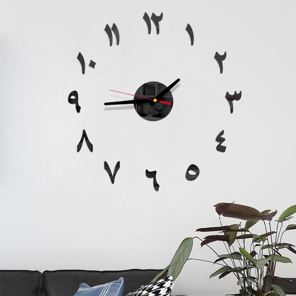 A closer view of the Arabic Numerals Clock, created to become a striking focal point in any room.
