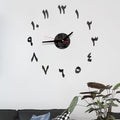 A closer view of the Arabic Numerals Clock, created to become a striking focal point in any room.