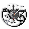This Chemistry Clock brings a polished clock design and decorative character to the wall.