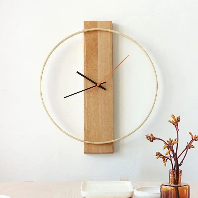 This Cocktail Scandinavian Clock brings a polished clock design and decorative character to the wall.