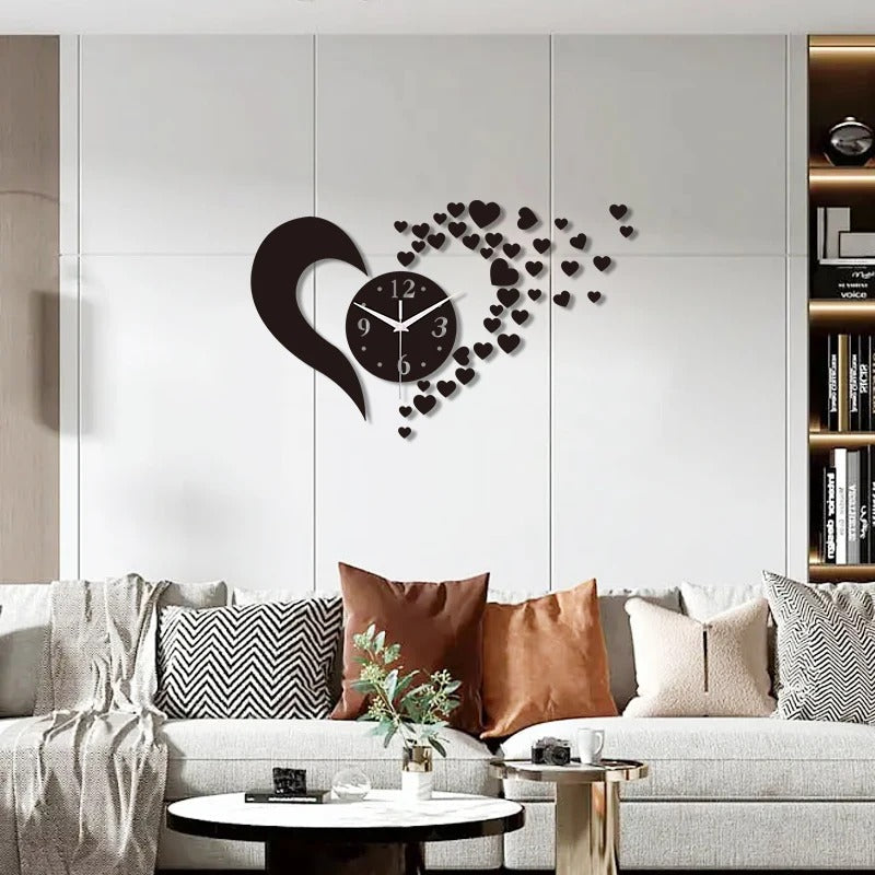 This Heart Clock combines practical timekeeping with characterful wall decor.