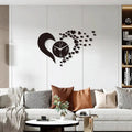 This Heart Clock combines practical timekeeping with characterful wall decor.