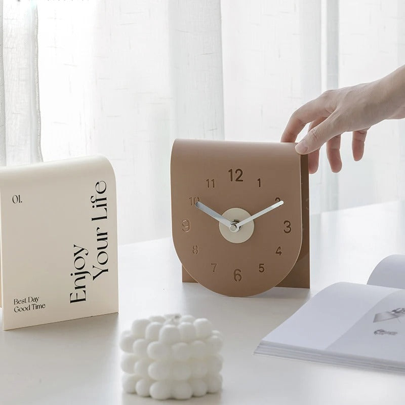 The Tabletop Desk Clock shown as a refined decorative accent for a modern living space.