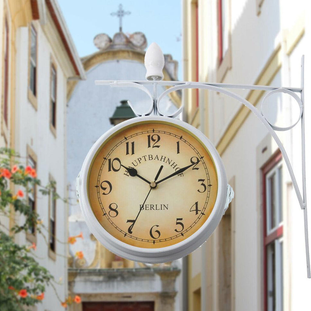 of Gare Double-Sided Clock