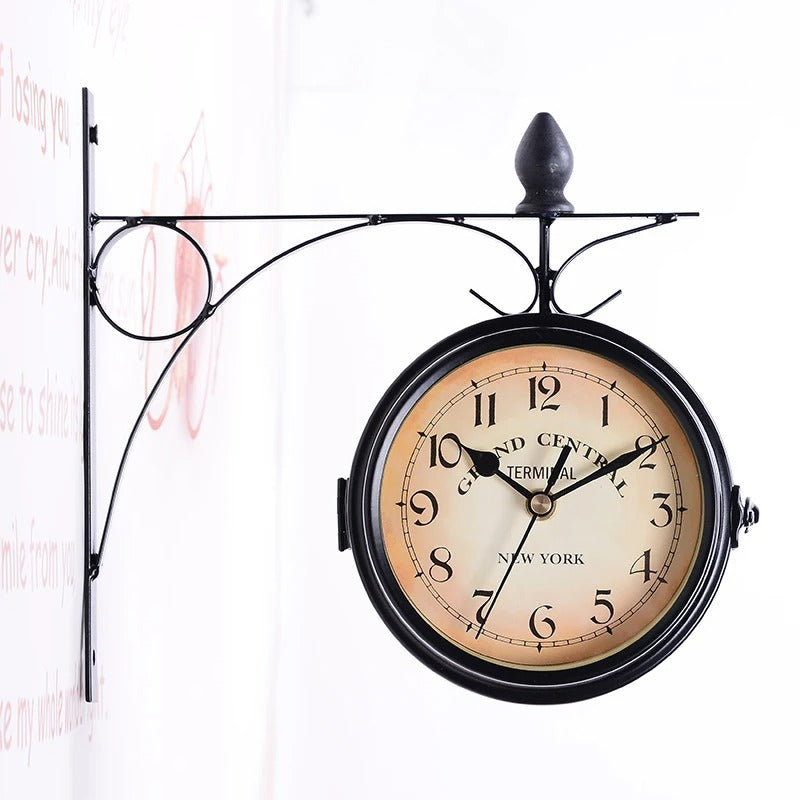 of Gare Double-Sided Clock