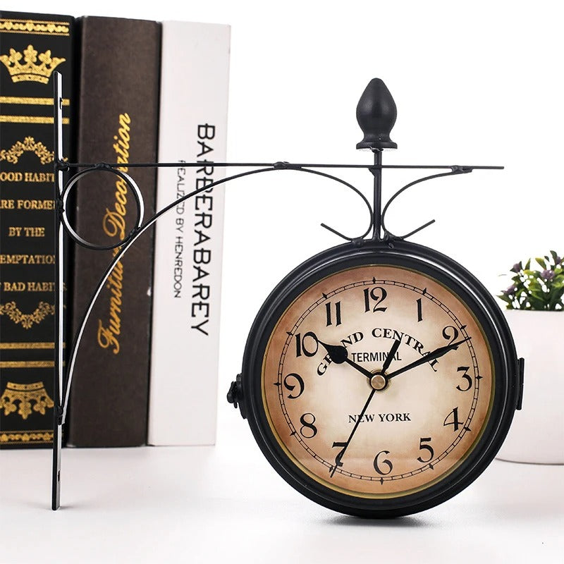 of Gare Double-Sided Clock
