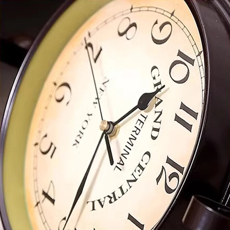 of Gare Double-Sided Clock