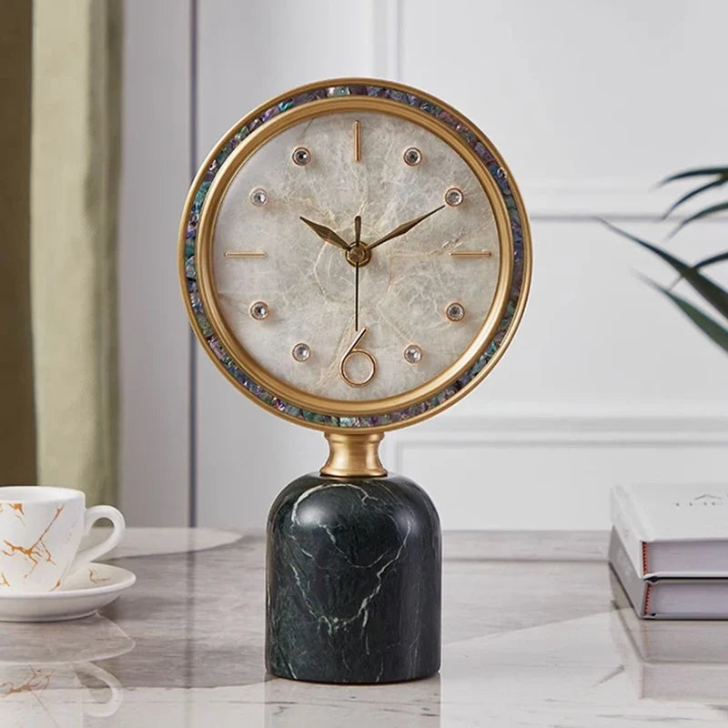 The Table Clock shown as a refined decorative accent for a modern living space.