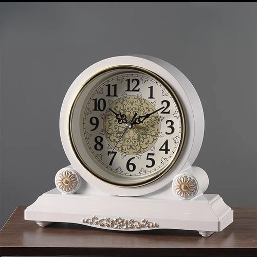 The Antique Table Clock shown as a refined decorative accent for a modern living space.