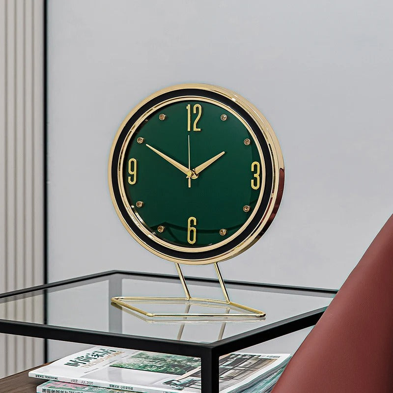 A closer view of the Luxury Table Clock, created to become a striking focal point in any room.