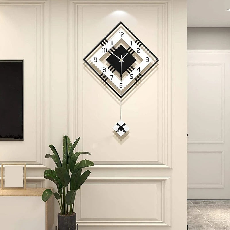 The Modern Pendulum Clock displayed as a functional yet eye-catching feature for the home.