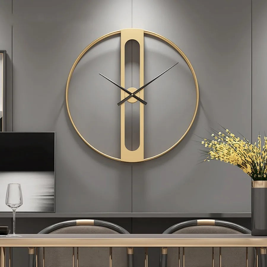 The Designer Clock shown as a refined decorative accent for a modern living space.