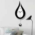 The Water Drop Clock shown as a refined decorative accent for a modern living space.