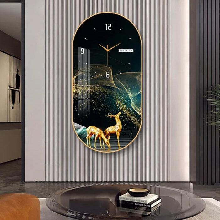 A closer view of the Designer Clock, created to become a striking focal point in any room.
