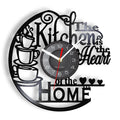 This Record Vinyl Clock adds a tailored balance of function and visual interest to home decor.