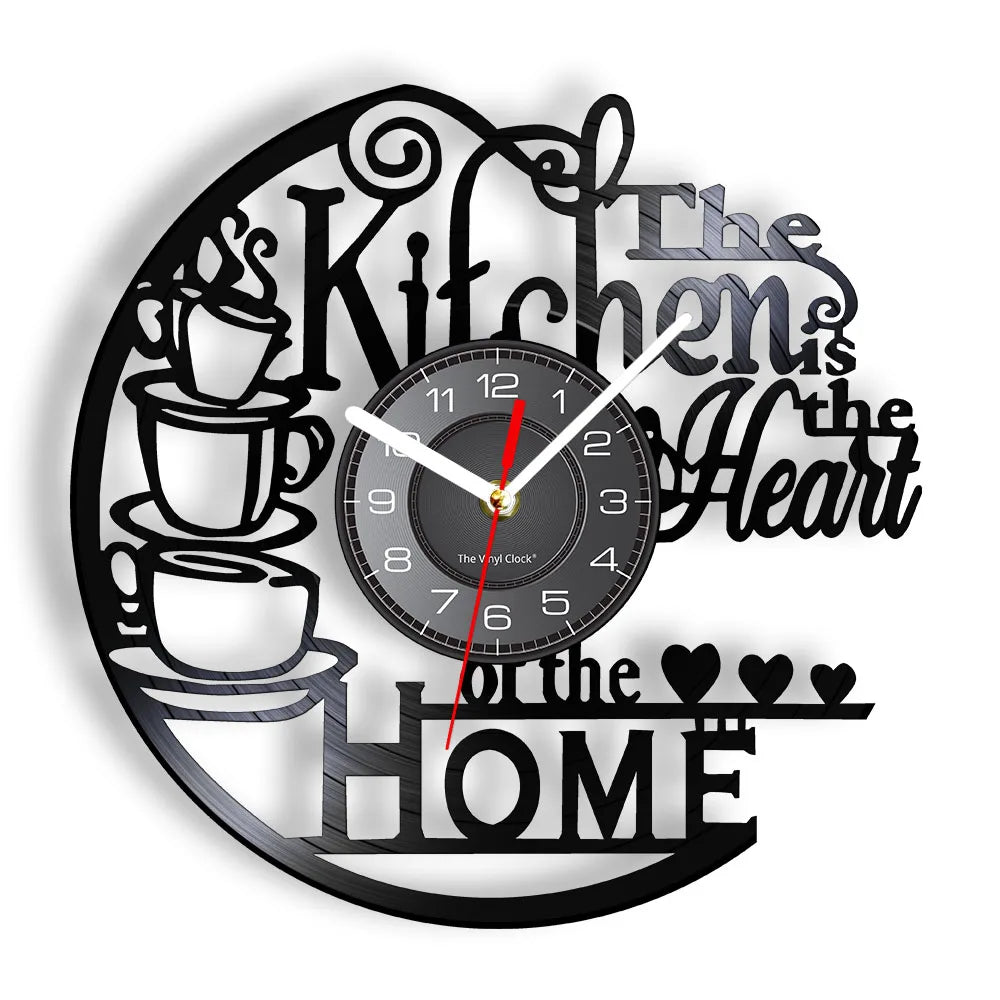 This Record Vinyl Clock adds a tailored balance of function and visual interest to home decor.