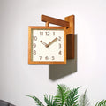 A closer view of the Double-Sided Clock, created to become a striking focal point in any room.