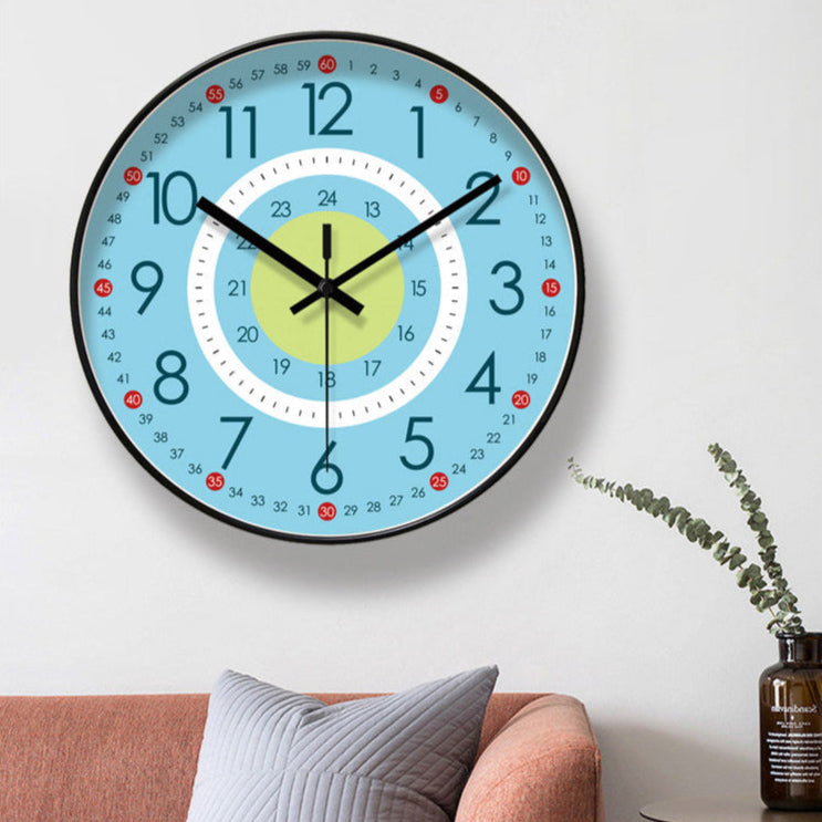 A Educational Clock that brings a distinctive finishing touch to a stylish interior.
