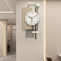 The Wood Designer Clock shown as a refined decorative accent for a modern living space.