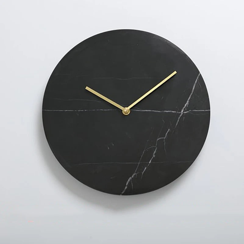 White Marble Clock