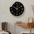 An elegant Marble Black Clock designed to give a room a memorable decorative detail.