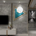 A Metal Clock with a distinctive presence, made to enhance a curated interior.