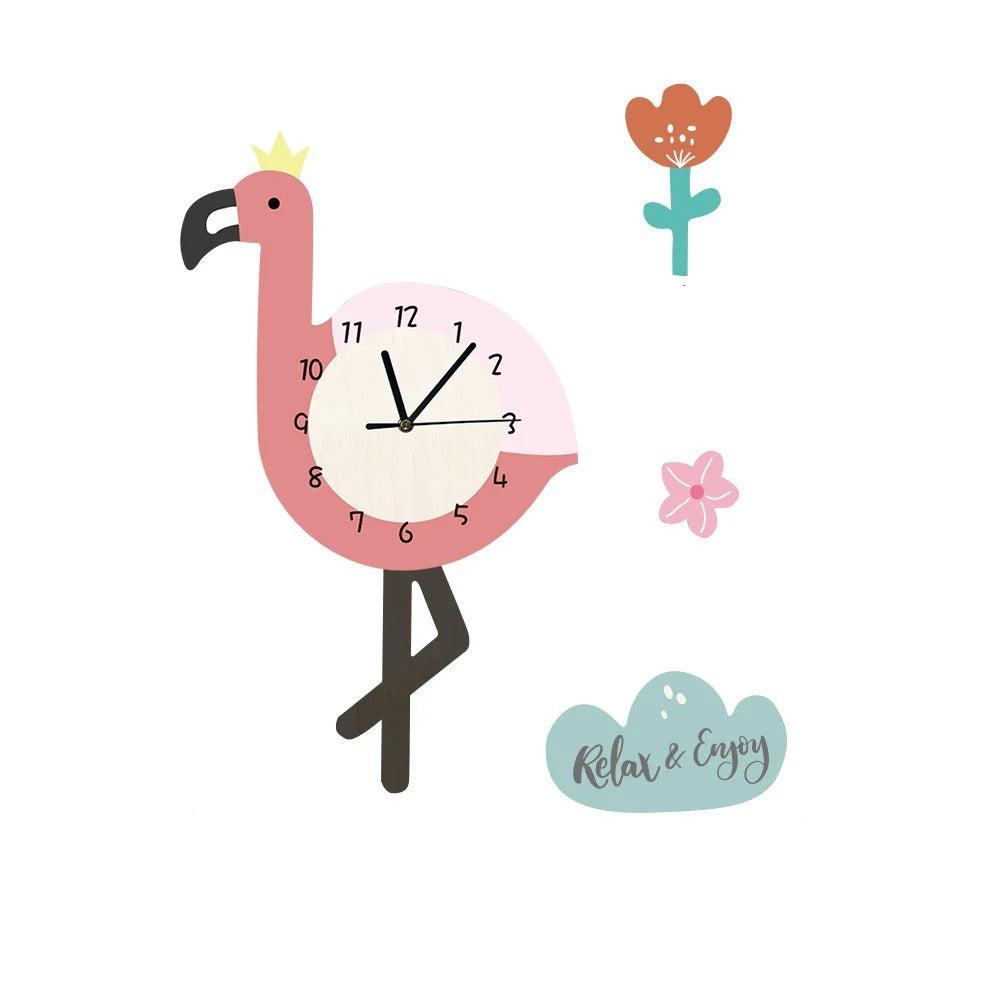 Kids with Pendulum Clock