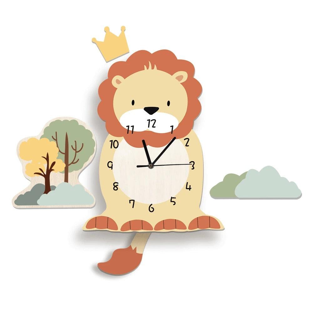 Kids with Pendulum Clock