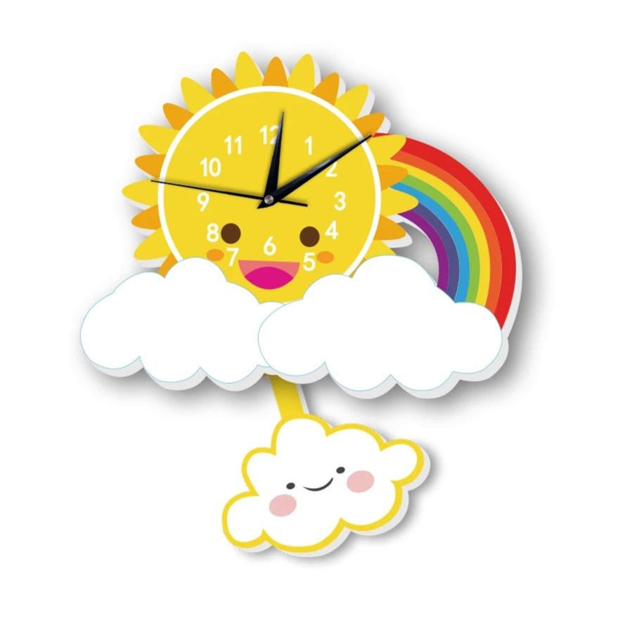 Kids with Pendulum Clock