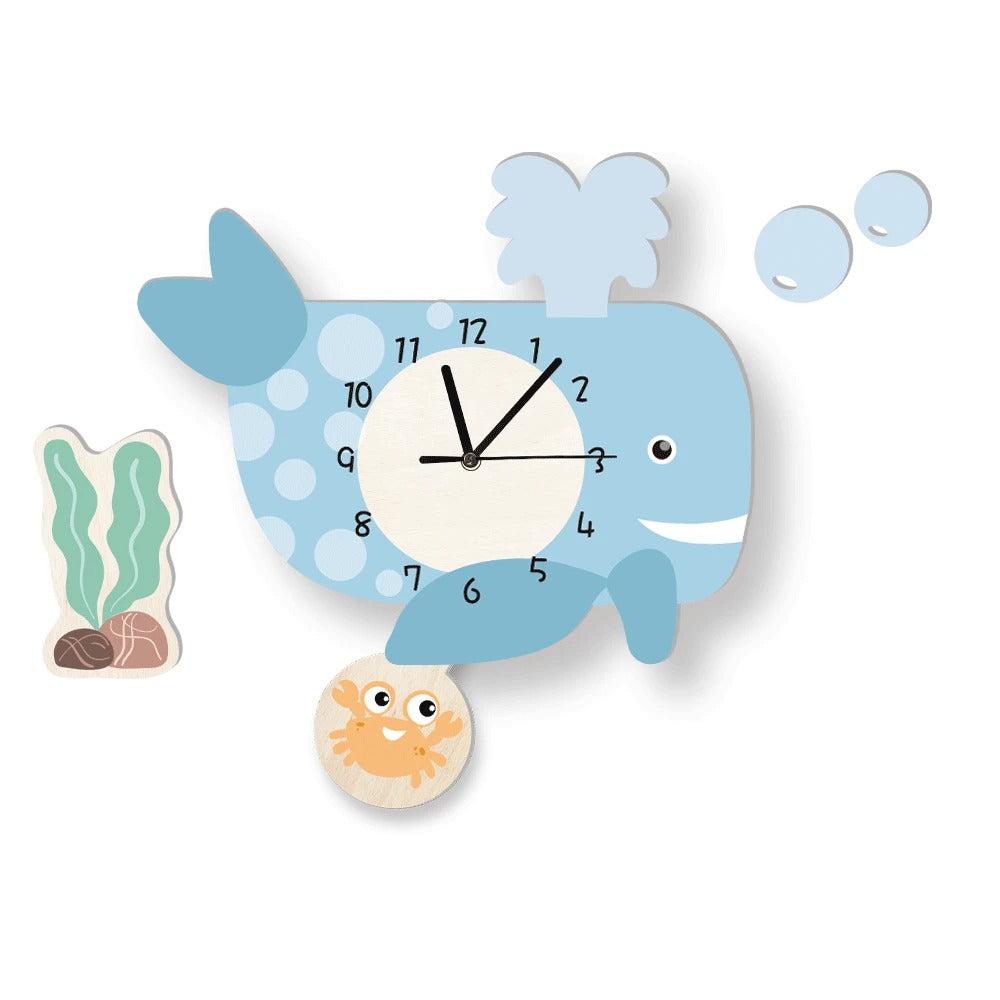 Kids with Pendulum Clock