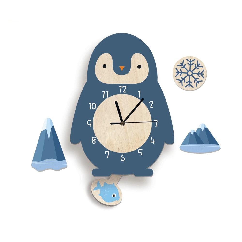 Kids with Pendulum Clock