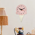 This Kids Ice Cream Clock brings a polished clock design and decorative character to the wall.