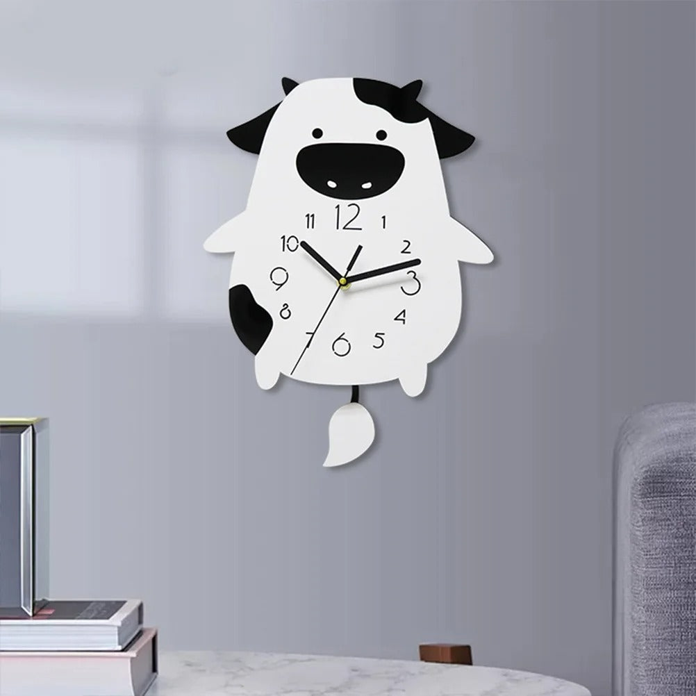 Kids Pendulum Cow Clock