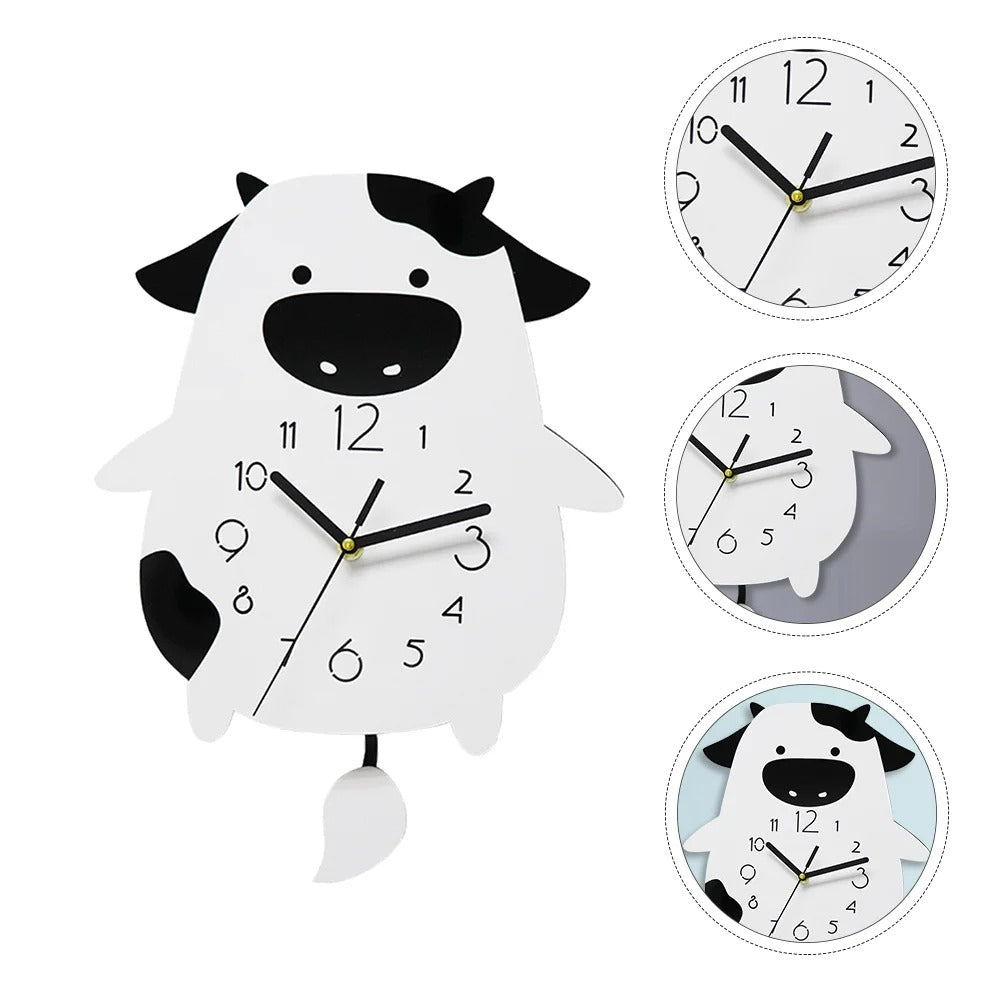 Kids Pendulum Cow Clock