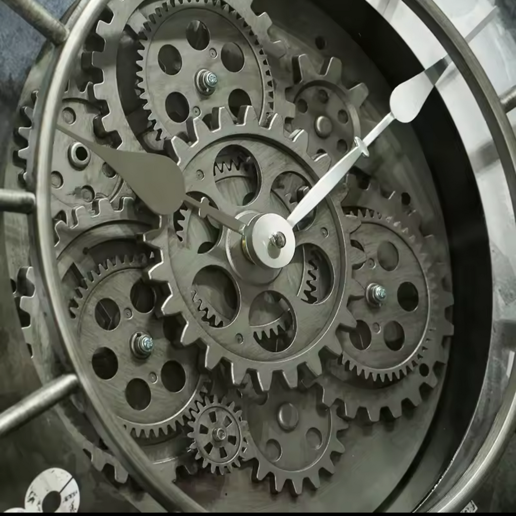Gears Industrial Clock