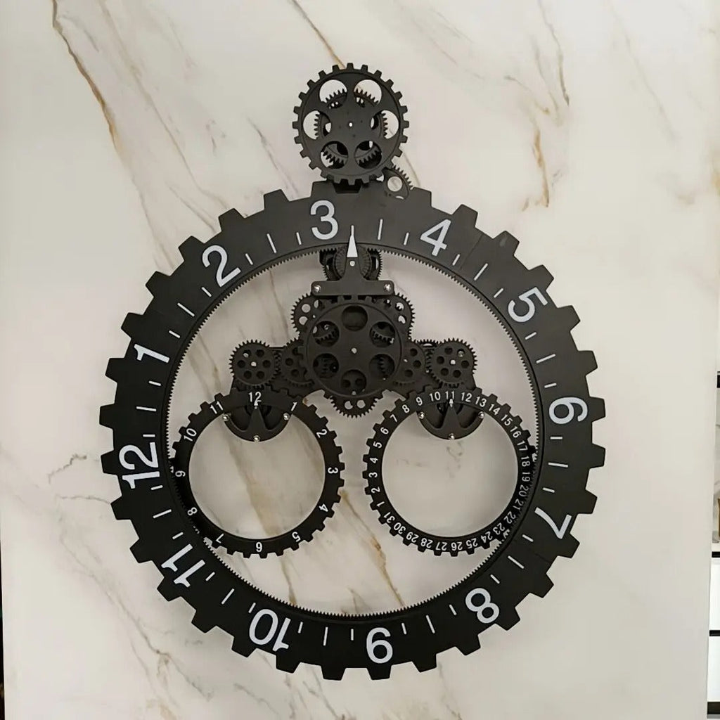 The Gears Clock, presented as a decorative timepiece for a thoughtfully designed home.