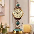 This and Pendulum Antique Clock adds a tailored balance of function and visual interest to home decor.