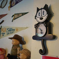 This Felix the Cat Clock adds a tailored balance of function and visual interest to home decor.