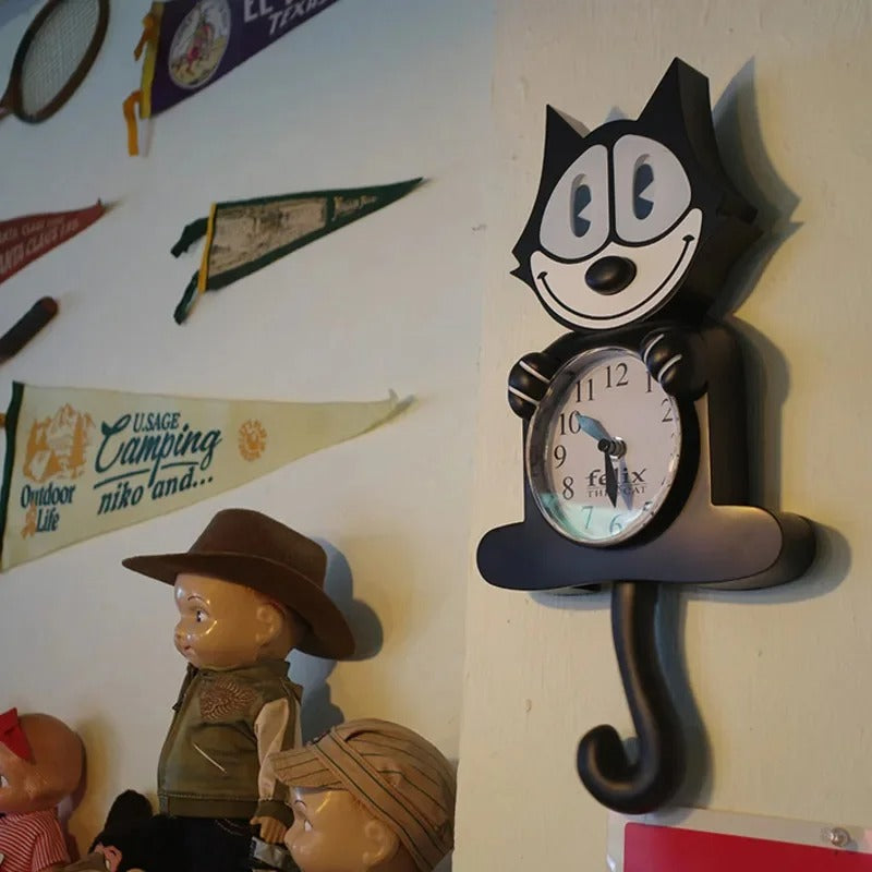 This Felix the Cat Clock adds a tailored balance of function and visual interest to home decor.