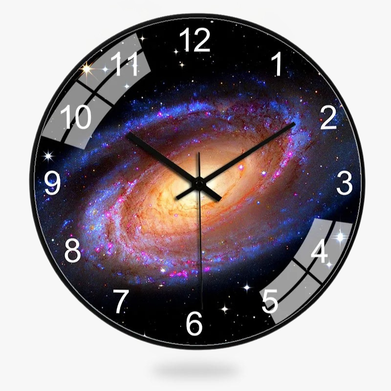 The Galaxy Clock, presented as a decorative timepiece for a thoughtfully designed home.