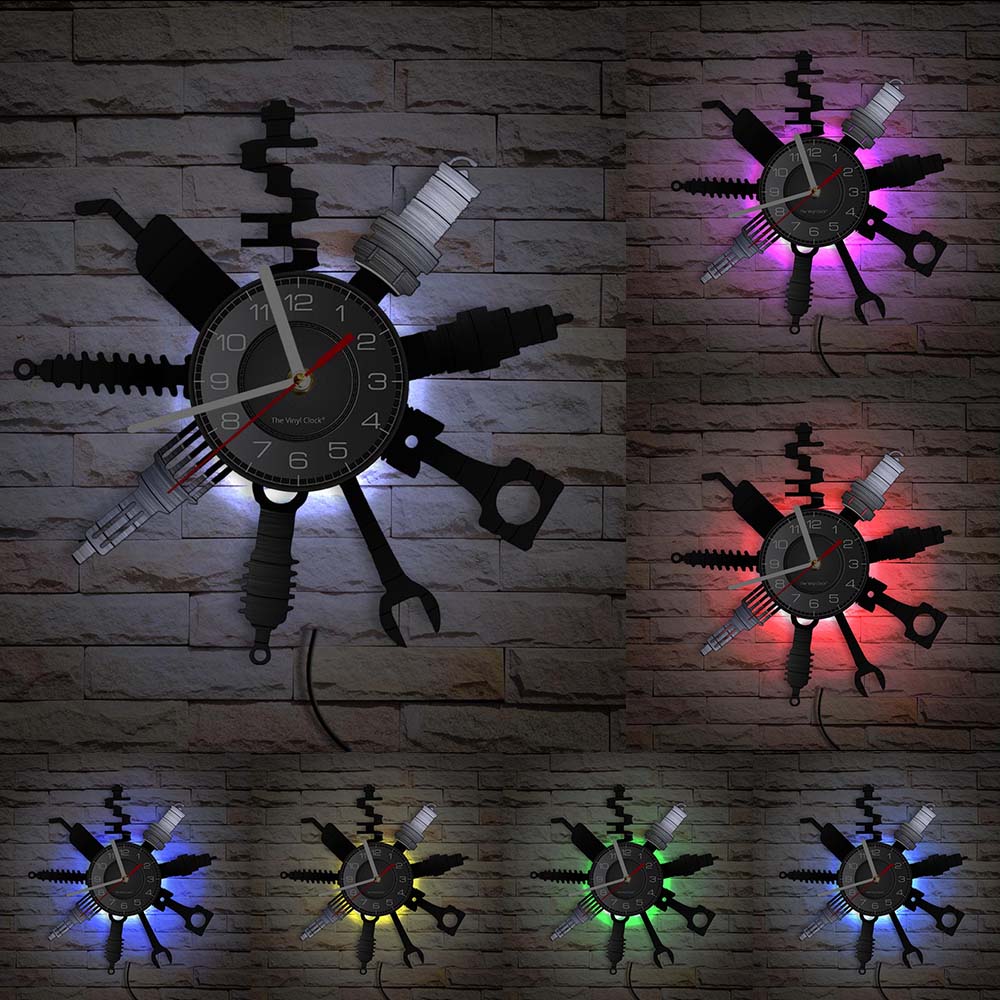A Garage LED Clock with a distinctive presence, made to enhance a curated interior.