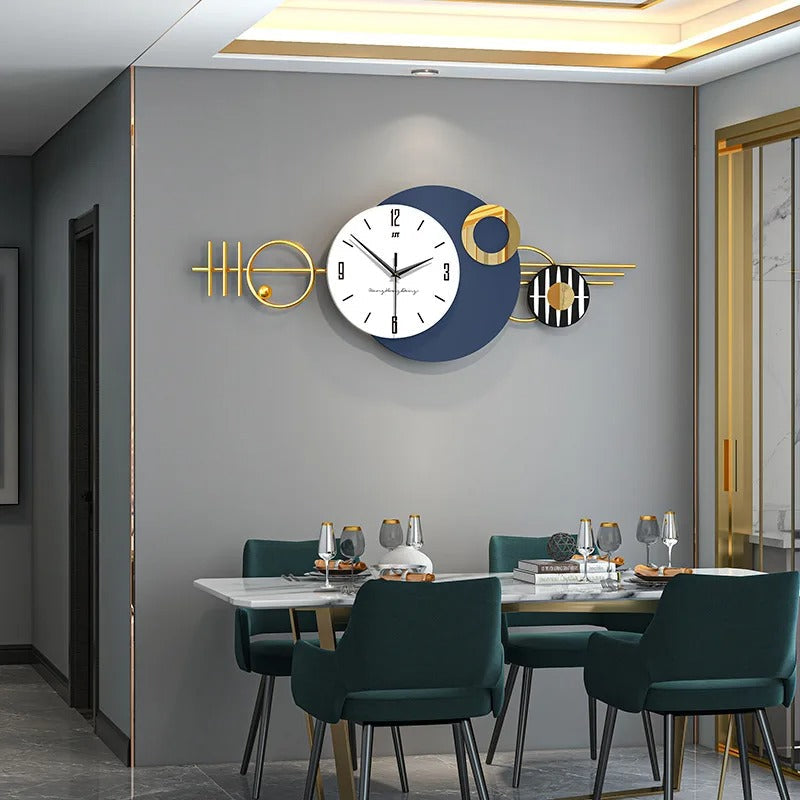 A Large Clock with a distinctive presence, made to enhance a curated interior.