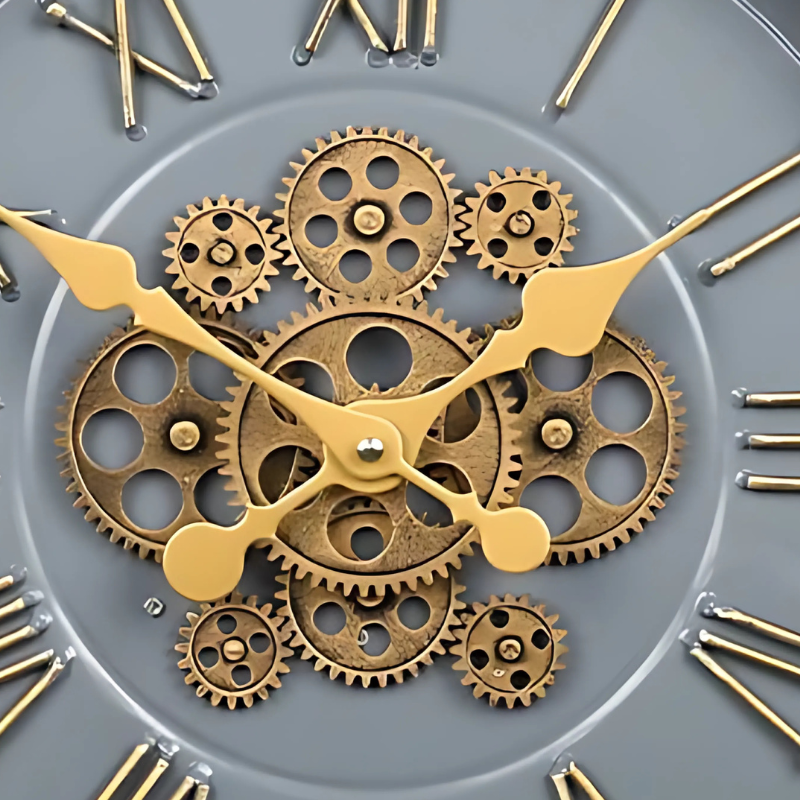Industrial Gears Tournant Clock